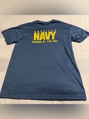 Soffe U.S. Navy Originals Blue Men's L Short Sleeve Crew Neck Dri Fit T-Shirt